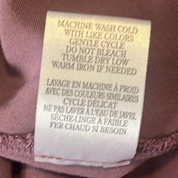 Altar'd State Eggplant Sleeveless Fringe Frayed Shift Dress Size Medium - Picture 7 of 11